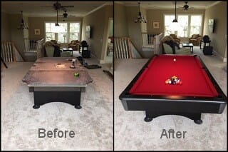 expert pool table recovering in Bellevue content image2